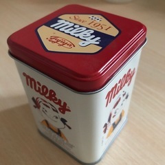 未使用品　レトロ　綺麗め　ぺこちゃん　缶　の画像