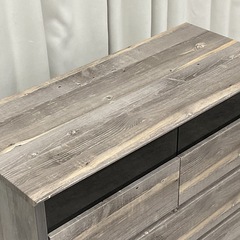 KL-12【新入荷　アウトレット品】トレニア90 GY AVチェスト3段　グレーの画像