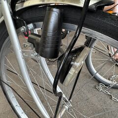 ★店頭にて試乗可★ J3353　【リユースのサカイ柏店】　軽快自転車　26インチ　ダイナモライト　シルバー　　簡易クリーニング済　 中古自転車 　流山市 中古自転車 松戸市 中古自転車 我孫子市 中古自転車 船橋市 中古自転車 守谷市 中古自転車 取手市 中古自転車　の画像