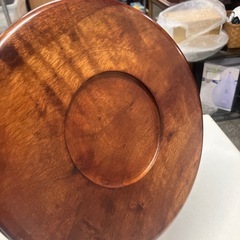 ロ2512-497 丸盆 おぼん 中古美品の画像