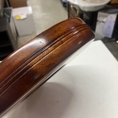 ロ2512-497 丸盆 おぼん 中古美品の画像