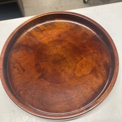 ロ2512-497 丸盆 おぼん 中古美品の画像