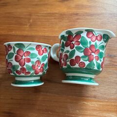 希少　Arabia　Purpuri Jenkka　クリーマー　シュガーポット　アラビア　プルプリイェンカ　レア　北欧　ヴィンテージ食器の画像