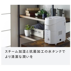 TWINBIRD スチーム加湿器 SK-E961W ホワイトの画像