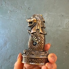 レトロ　マーライオン置物の画像