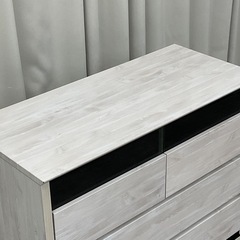 KL-13【新入荷　アウトレット品】トレニア90 WH AVチェスト3段　白の画像