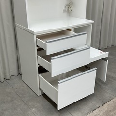 KL-14【新入荷　リサイクル品】ニトリ　レジューム90 オープンキッチンボード　白の画像