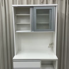 KL-14【新入荷　リサイクル品】ニトリ　レジューム90 オープンキッチンボード　白の画像