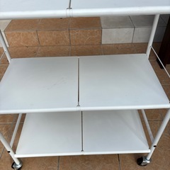 キッチン３段式キャスター付きワゴンの画像