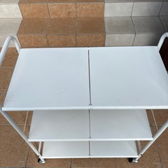 キッチン３段式キャスター付きワゴンの画像