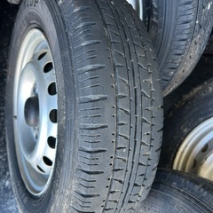 ★145R12  6PR！ハイゼットトラック・ハイゼットカーゴ純正鉄！の画像