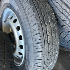 ★145R12  6PR！ハイゼットトラック・ハイゼットカーゴ純正鉄！の画像