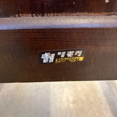 12/25まで店頭商品一部を除き半額クリスマスSALE!!開催中　サ2512-178 カリモク ダイニング チェア 千鳥格子柄 ブラウン キズ汚れ有りの画像