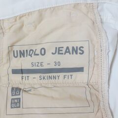 ユニクロ ジーンズ 30（76cm）スキニー テーパード ウルトラストレッチ スリム 男性用の画像