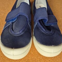 難あり　新品　ムーンスター　大人の上履き　紺　25㎝の画像
