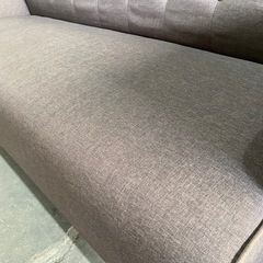 ⭐️12月は毎日営業中⭐️３人掛けファブリックソファ チャコールブラウンカラー 状態良好品✨の画像