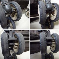 (E-443) Combi　Mamitas　コンビ　マミタス　ベビーカー　グリーン　A型　15㎏以下　お出かけ　赤ちゃん　引取歓迎　中古の画像