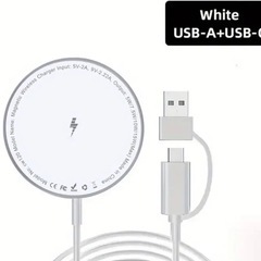 📱✨新品　iPhoneワイヤレス充電器　15W ホワイト✨の画像