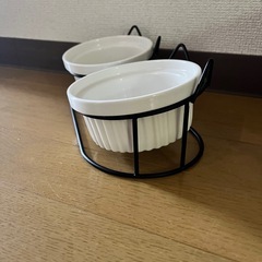 猫　食器　フードボウル　スタンドの画像