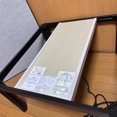 こたつ 炬燵 山善 YAMAZEN SEU-752(B)年式2025年 今年11月に購入 使用歴1カ月 リバーシブル天板の画像