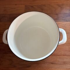 希少　Finel　エナメル　Kirsikka　両手鍋　ホーロー　さくらんぼ　レア　フィネル　キルシッカ　お鍋　ポット　北欧　ヴィンテージの画像