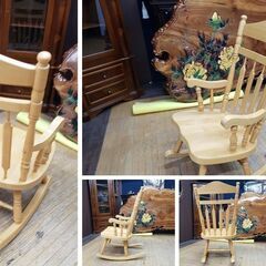 L19　美品　ロッキングチェア①の画像