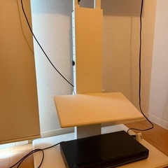 テレビスタンド キャスター付 棚板付き 32〜 70インチ対応の画像