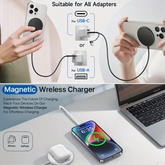 📱✨新品　iPhoneワイヤレス充電器　15W ブラック✨の画像