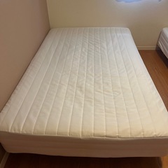 無印良品　脚付マットレス　セミダブル　ナチュラル　の画像