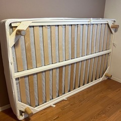 無印良品　脚付マットレス　セミダブル　ナチュラル　の画像