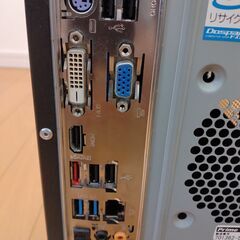 【USED】デスクトップPC  HDDなしの画像
