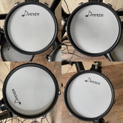 電子ドラム ドナー Donner DED-200 5ドラム3シンバル 練習用 スティック マット付き 取扱説明書付　　譜面立て付きの画像