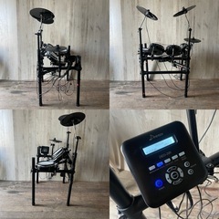 電子ドラム ドナー Donner DED-200 5ドラム3シンバル 練習用 スティック マット付き 取扱説明書付　　譜面立て付きの画像