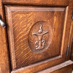 VINTAGE　蝦夷民芸 ショーケース【F01028】の画像