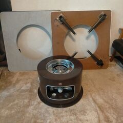 石油ストーブ　火鉢型コンロ　テーブル＆天板セットの画像