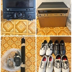 ゴルフシューズ　　財布　バック　金属類　ホイールキャップ　プリンター　モニター　チューナー　ラジコン部品などの画像
