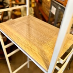 冷蔵庫ラック 伸縮式 横幅調整可 キッチンラック 省スペース ゴミ箱上ラック コンパクト ラック 収納  レンジラック オープンラック オープンシェルフの画像