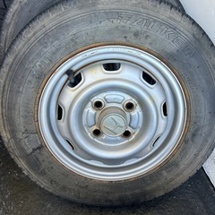 ★旧規格アクティ純正鉄★145R12！4本セットの画像