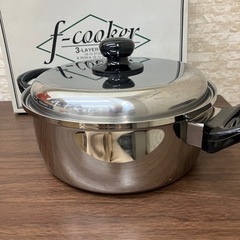 f-cooker 3層鋼　両手鍋　IH対応　直径20cmの画像