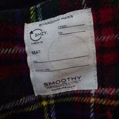 ( E-136 )マフラー スヌード ２つセット the Autumn SMOOTHY グレー オリーブグリーン チェック柄 フリンジ 中古の画像