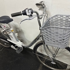 クリスマスSALE🌈東京23区配達無料🌈バッテリー2個付🚲新基準 Panasonic パナソニック ビビSS  8Ah リチウム 電動自転車中古　1970の画像