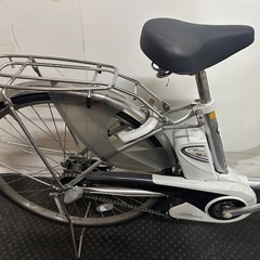 クリスマスSALE🌈東京23区配達無料🌈バッテリー2個付🚲新基準 Panasonic パナソニック ビビSS  8Ah リチウム 電動自転車中古　1970の画像
