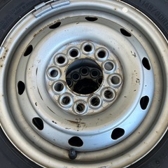 ★145-80R12！スタッドレスタイヤ2023年製！マルチ鉄っちん！軽トラ！軽バン！の画像