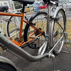 ★店頭にて試乗可★ J3356　【リユースのサカイ柏店】　軽快自転車　26インチ　　ダイナモライト　シルバー　　簡易クリーニング済　 中古自転車 　流山市 中古自転車 松戸市 中古自転車 我孫子市 中古自転車 船橋市 中古自転車 守谷市 中古自転車 取手市 中古自転車　の画像