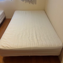無印良品　脚付マットレス　セミダブル　ナチュラルの画像