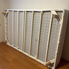 無印良品　脚付マットレス　セミダブル　ナチュラルの画像