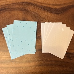 レターセット　ビニールタイ　ハガキ　ギフトバッグの画像