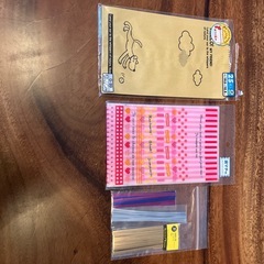 レターセット　ビニールタイ　ハガキ　ギフトバッグの画像