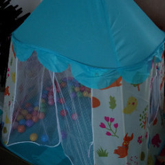 子供用　おもちゃ　テント　カラーボール　セットの画像