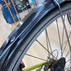 A-914【リユースのサカイ野々市店】ジモティ来店特価‼ 自転車 スポーツ車 27インチ イエロー クリーニング済みの画像